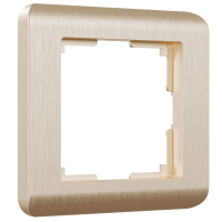 Рамка из поликарбоната на 1 пост Werkel Stream W0012111 шампань