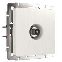 ТВ-розетка оконечная Werkel W1183013 перламутровый рифленый