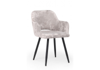 Стул на металлокаркасе Notta Эолин латте / черный