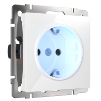 Розетка с подсветкой Werkel W1171401 белая