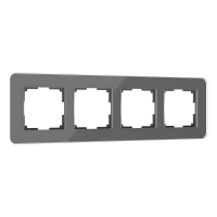 Рамка из стекла на 4 поста Werkel Elite W0042440 графит