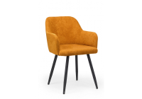 Стул на металлокаркасе Notta Инфини терракота / черный