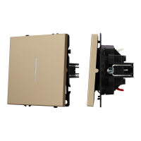 Выключатель одноклавишный с подсветкой Arlight Nobe 054259 светлое золото