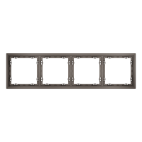 Рамка пластиковая на 4 поста Voltum S70 VLS100414, капучино