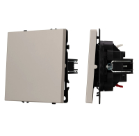 Выключатель одноклавишный проходной Arlight Nobe 059432 кашемир