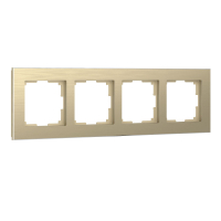 Рамка из металла на 4 поста Werkel Аluminium W0041711 шампань алюминий