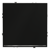 Выключатель встраиваемый одноклавишный с подсветкой Voltum S70, черный матовый, VLS010208