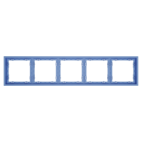 Рамка пластиковая на 5 постов Voltum S70 VLS100515, деним