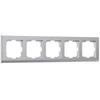 Рамка из поликарбоната на 5 постов Werkel Stark W0051806 серебряный