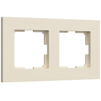 Рамка из поликарбоната на 2 поста Werkel Slab W0022962 айвори софт