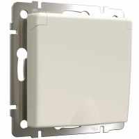 Розетка c крышкой IP44 Werkel W1171262 айвори матовый