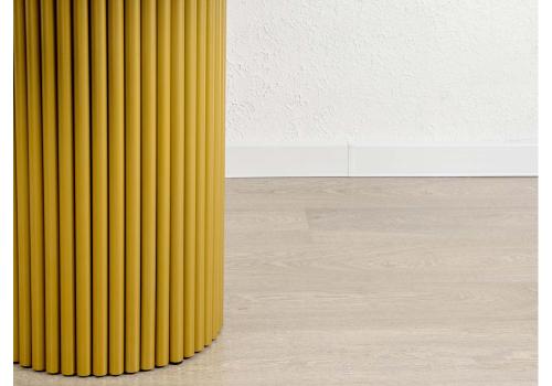 Фото Стол деревянный Notta Барел 90 белый / золото