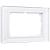 Рамка из стекла для двойной розетки Werkel Favorit W0081101 белый