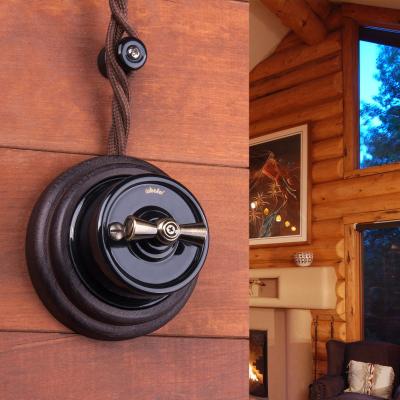 Фото Ретро кабель витой 2х1,5 коричневый 50 м Werkel W6452514