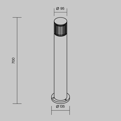 Фото Ландшафтный светильник Maytoni Alura O492FL-01GF