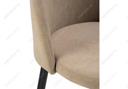 Фото Барный стул Woodville Амизуре бежевый / черный матовый