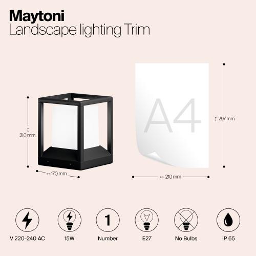 Фото Ландшафтный светильник Maytoni Trim O455FL-01GF1