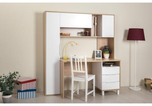 Фото Компьютерный стол Mobi Комфорт 12.95 N дуб сонома /  белый шагрень