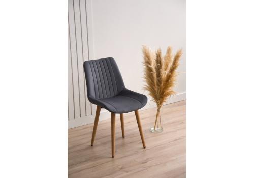 Фото Стул деревянный Notta Седа темно-серый / светлое дерево