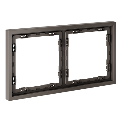 Фото Рамка пластиковая на 2 поста Voltum S70 VLS100214, капучино