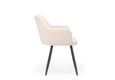 Фото Стул на металлокаркасе Notta Инфини латте /  черный