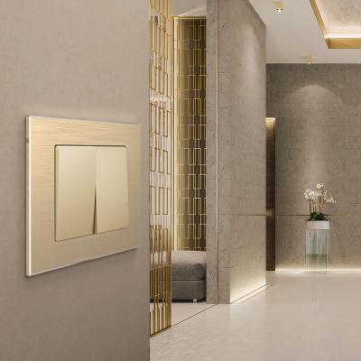 Фото Рамка из металла на 1 пост Werkel Аluminium W0011711 шампань алюминий