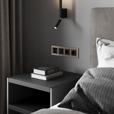 Фото Сенсорный выключатель одноклавишный с подсветкой Werkel W4512008 черный