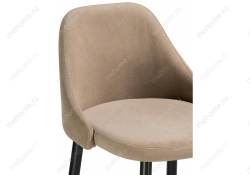 Фото Барный стул Woodville Джама бежевый / черный матовый