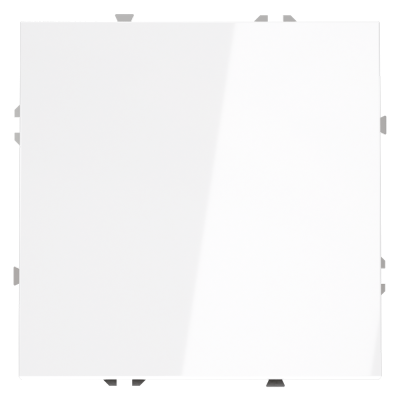 Фото Выключатель встраиваемый одноклавишный Voltum S70, белый глянцевый, VLS010101