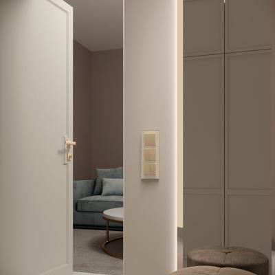 Фото Рамка из стекла на 3 поста Werkel Favorit W0031141 молочный