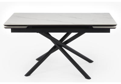 Фото Керамический стол Notta Мэриан 140(200) snow alpin white / черный