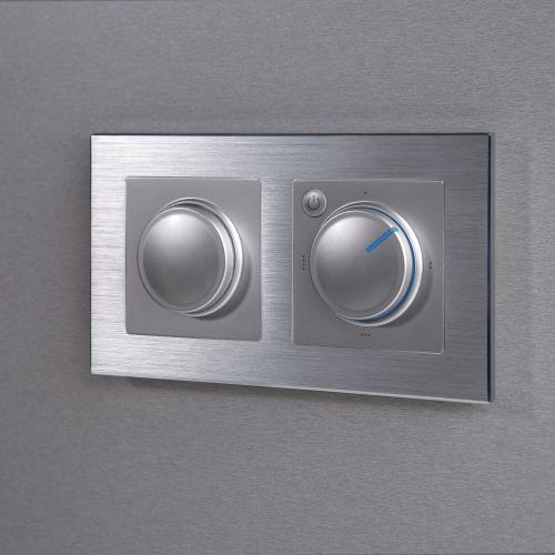 Фото Терморегулятор электромеханический для теплого пола Werkel W1151106 серебряный