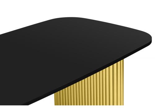 Фото Стол деревянный Notta Бавария B 180 х 90 черная пленка шагрень / золото