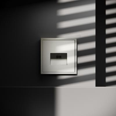 Фото Розетка компьютерная RJ45 кат.6 встраиваемая Voltum S70, шелк, VLS060104