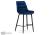 Фото Барный стул Woodville Алст велюр синий / черный