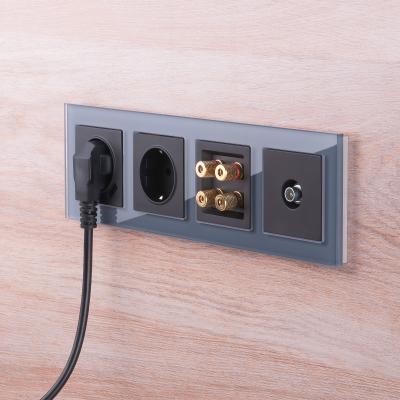 Фото Рамка из стекла на 4 поста Werkel Favorit W0041115 серый