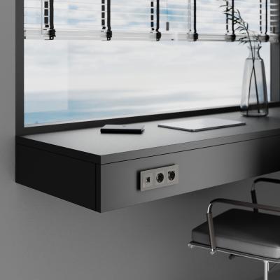 Фото Розетка Ethernet RJ-45 Werkel W1181044 графит акрил