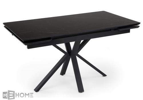 Фото Керамический стол Notta Старлайт 140(200) shakespeare black / черный