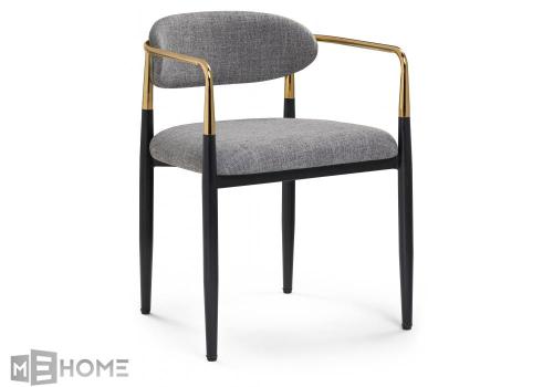 Фото Стул на металлокаркасе Woodville Lord gray / black / gold