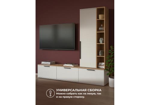 Фото ТВ-тумба Woodville Филеста белый / дуб вотан