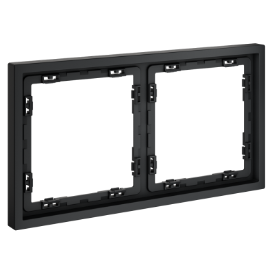 Фото Рамка пластиковая на 2 поста Voltum S70, графит, VLS100207