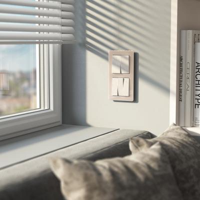 Фото Набор клавиш для выключателя трехклавишного Werkel W1139013 перламутровый рифленый