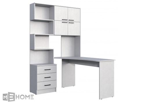 Фото Компьютерный стол Woodville Эльброни правый белый