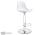 Фото Барный стул Woodville Soft white / chrome