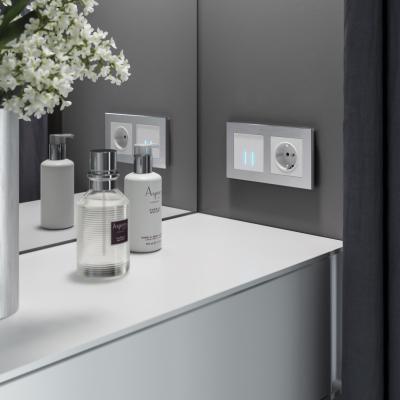 Фото Рамка из металла на 2 поста Werkel Аluminium W0021706 алюминий