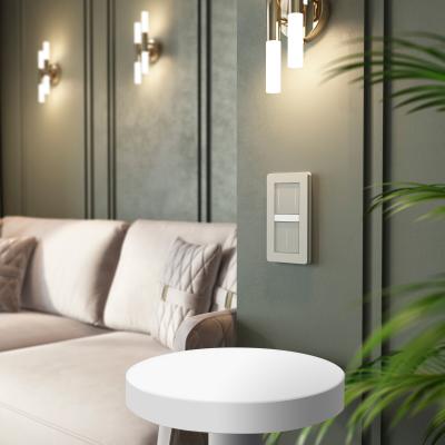 Фото Умный сенсорный выключатель двухклавишный Werkel W4523641 дымчатый