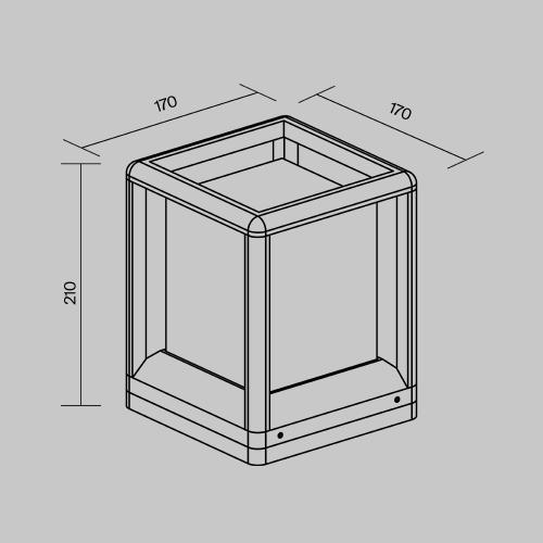 Фото Ландшафтный светильник Maytoni Trim O455FL-01GF1