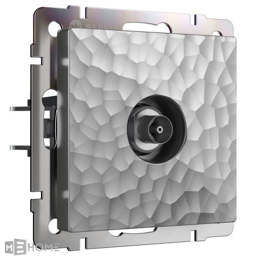 Фото ТВ-розетка оконечная Werkel Hammer W1283006 серебряный