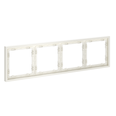 Фото Рамка пластиковая на 4 поста Voltum S70 VLS100413, хлопок