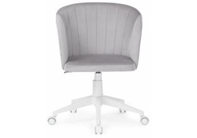 Фото Компьютерное кресло Woodville Тибо confetti silver серый / белый